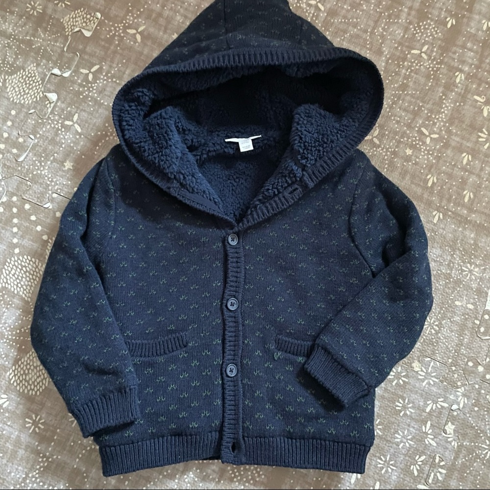 The Little White Company fleece lined hoodie
